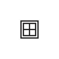 Platz oder Fenster Logo oder Symbol Design vektor