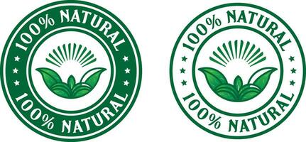 natur logotyp vektor märka och naturlig logotyp stämpel