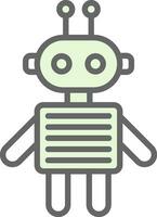 Roboter-Vektor-Icon-Design vektor