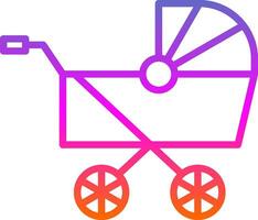 Kinderwagen Vektor Symbol Design