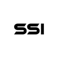 ssi brev logotyp design, inspiration för en unik identitet. modern elegans och kreativ design. vattenmärke din Framgång med de slående detta logotyp. vektor