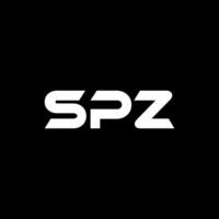 spz brev logotyp design, inspiration för en unik identitet. modern elegans och kreativ design. vattenmärke din Framgång med de slående detta logotyp. vektor