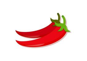 Vektor Illustration von Chili Pfeffer frisch Gemüse. köstlich gesund Essen