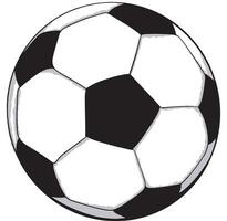 hand dragen fotboll boll vektor