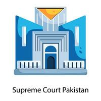 överlägsen domstol pakistan vektor