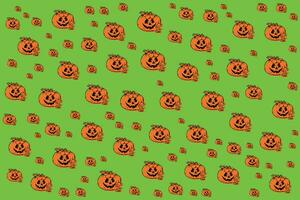 Hand gezeichnet eben Halloween Muster Design vektor