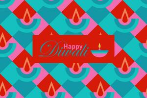 glücklich Diwali nahtlos Muster Hintergrund vektor