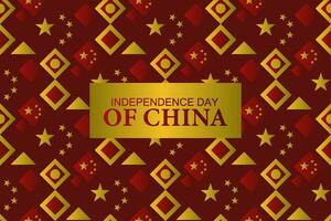 China glücklich National Tag Gruß Karte, Banner, Vektor Illustration. Chinesisch Urlaub 1 von Oktober nahtlos Muster Design Hintergrund