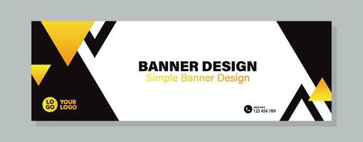 modern abstrakt Banner Design Vorlage mit geometrisch Formen. anwendbar zum Banner, Plakate, Poster, Flyer vektor