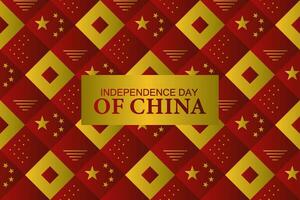 China glücklich National Tag Gruß Karte, Banner, Vektor Illustration. Chinesisch Urlaub 1 von Oktober Design. nahtlos Muster zum China Unabhängigkeit Tag.