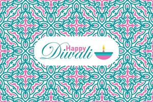 indisk festival Lycklig diwali sömlös mönster bakgrund, diwali firande hälsning kort, vektor illustration design.