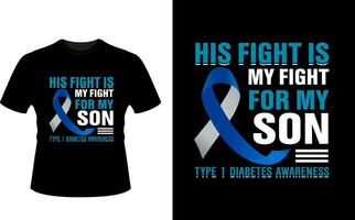 diabetes medvetenhet t skjorta design, eller diabetes medvetenhet citat, diabetes medvetenhet typografi. vektor