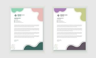 företags- modern kreativ företag brev design mall. vektor