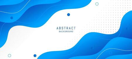 abstrakt Blau modern Hintergrund. bunt Vorlage Banner mit Blau Gradient Farbe. Design mit Flüssigkeit Form. vektor
