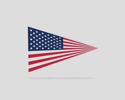 USA flagga vektor. modern stil förenad stater av Amerika symbol. amerikan baner design element vektor