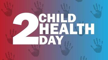 Kinder- Gesundheit Tag Gruß Design, Kinder- Gesundheit Tag Gruß vektor