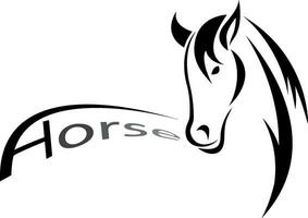 vektor av häst design på vit bakgrund. djur. häst symbol. lätt redigerbar skiktad vektor illustration.