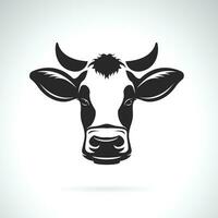 vektor av ko huvud design på vit bakgrund. lätt redigerbar skiktad vektor illustration. bruka djur.
