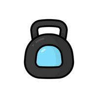 Kettlebell Vektor Symbol Illustration. Sport Symbol Konzept isoliert Prämie Vektor. eben Stil