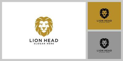 lejonhuvud logotyp vektor djur