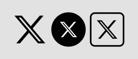 Twitter x Symbol Symbol Logo vektor