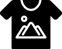 T-Shirt-Glyphe-Symbol vektor