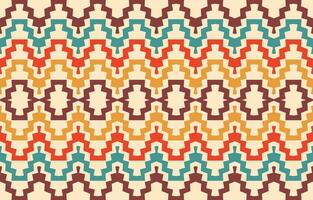 ethnisch abstrakt Ikat Kunst. aztekisch Ornament drucken. geometrisch ethnisch Muster nahtlos Farbe orientalisch. Design zum Hintergrund ,Vorhang, Teppich, Hintergrund, Kleidung, Verpackung, Batik, Vektor Illustration.