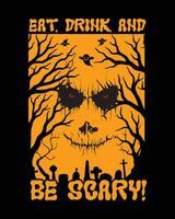 halloween t-shirt design, halloween tee vektor