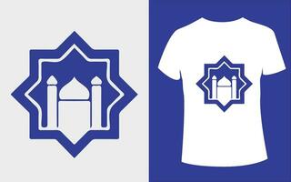 islamisches T-Shirt-Design vektor