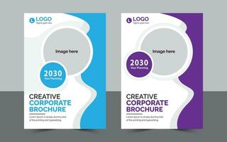 kreativ företags- broschyr. vektor
