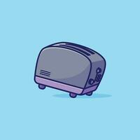 Toaster einfach Karikatur Vektor Illustration elektronisch Geräte Konzept Symbol isoliert