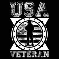 Geschenk USA Veteran T-Shirt Design vektor