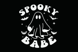 gespenstisch Baby komisch Halloween T-Shirt Design vektor