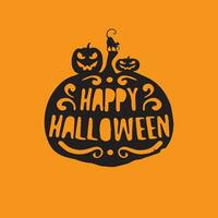 glücklich Halloween mit Kürbis Hintergrund vektor