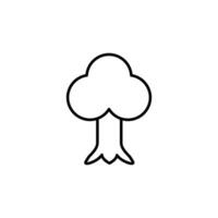 Baum Vektor Linie Symbol zum Design, Infografiken, Apps
