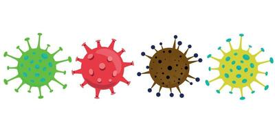 Coronavirus. Virus. Symbole Satz. covid-2019. Ausbruch Coronavirus. Pandemie, medizinisch, Gesundheitspflege, halt Coronavirus Konzept. Corona Virus 2019-nCoV. Vektor Illustration.