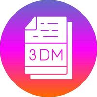 3dm Datei Erweiterung Vektor Symbol Design