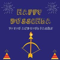 glücklich Dussehra Design kostenlos herunterladen vektor