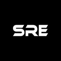 sre brev logotyp design, inspiration för en unik identitet. modern elegans och kreativ design. vattenmärke din Framgång med de slående detta logotyp. vektor