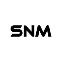 snm Brief Logo Design, Inspiration zum ein einzigartig Identität. modern Eleganz und kreativ Design. Wasserzeichen Ihre Erfolg mit das auffällig diese Logo. vektor