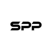 spp brev logotyp design, inspiration för en unik identitet. modern elegans och kreativ design. vattenmärke din Framgång med de slående detta logotyp. vektor