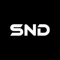 snd brev logotyp design, inspiration för en unik identitet. modern elegans och kreativ design. vattenmärke din Framgång med de slående detta logotyp. vektor