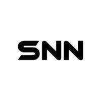 snn Brief Logo Design, Inspiration zum ein einzigartig Identität. modern Eleganz und kreativ Design. Wasserzeichen Ihre Erfolg mit das auffällig diese Logo. vektor