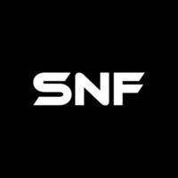 snf Brief Logo Design, Inspiration zum ein einzigartig Identität. modern Eleganz und kreativ Design. Wasserzeichen Ihre Erfolg mit das auffällig diese Logo. vektor