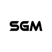 sgm Brief Logo Design, Inspiration zum ein einzigartig Identität. modern Eleganz und kreativ Design. Wasserzeichen Ihre Erfolg mit das auffällig diese Logo. vektor