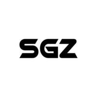 sgz brev logotyp design, inspiration för en unik identitet. modern elegans och kreativ design. vattenmärke din Framgång med de slående detta logotyp. vektor