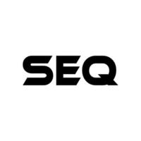 seq Brief Logo Design, Inspiration zum ein einzigartig Identität. modern Eleganz und kreativ Design. Wasserzeichen Ihre Erfolg mit das auffällig diese Logo. vektor