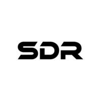 sdr brev logotyp design, inspiration för en unik identitet. modern elegans och kreativ design. vattenmärke din Framgång med de slående detta logotyp. vektor