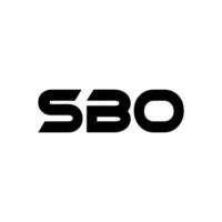 sbo logotyp design, inspiration för en unik identitet. modern elegans och kreativ design. vattenmärke din Framgång med de slående detta logotyp. vektor