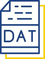 dat Datei Format Vektor Symbol Design